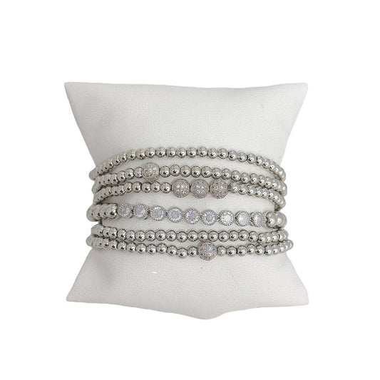 Love, Lisa - Tennis Bracelet Six Stack: Silver