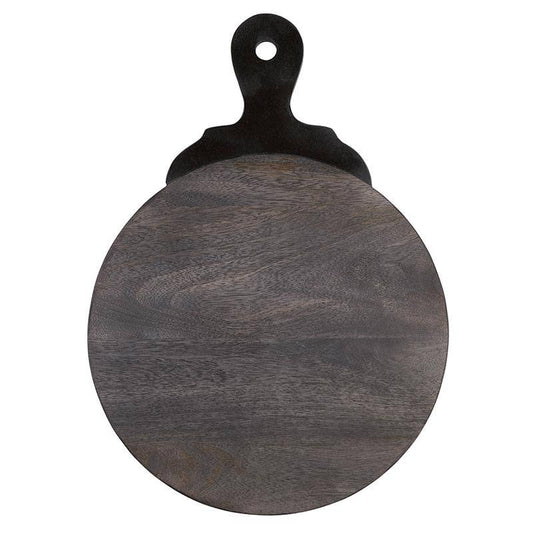 Santa Barbara Design Studio by Creative Brands - Black Wood Board with Carved Marble Handle