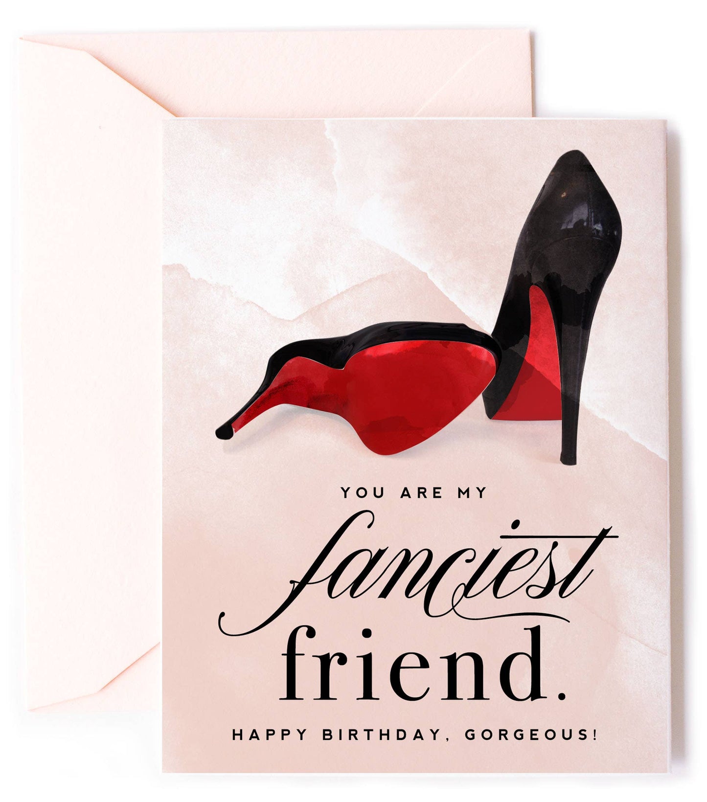 Kitty Meow Boutique - Fanciest Friend Birthday Card with Red Bottom High Heels