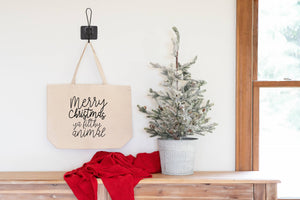 Love You a Latte Shop - Merry Christmas Ya' Filthy Animal XL Tote Bag