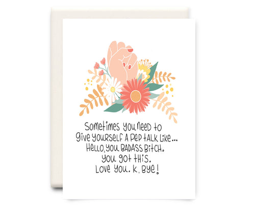 Inkwell Cards - Pep Talk | Encouragement Greeting Card
