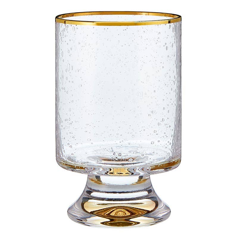 Gold Rimmed Old Fashioned Glass