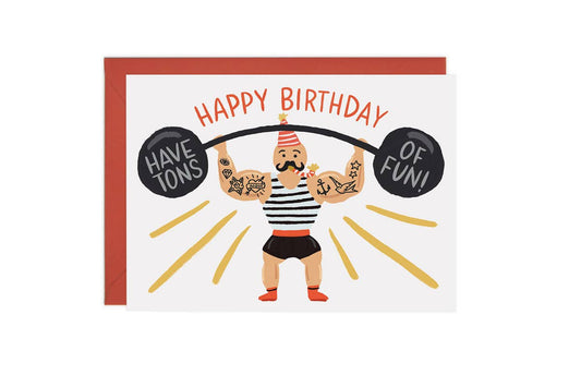 LoveLight Paper - Strong Man - Birthday Card