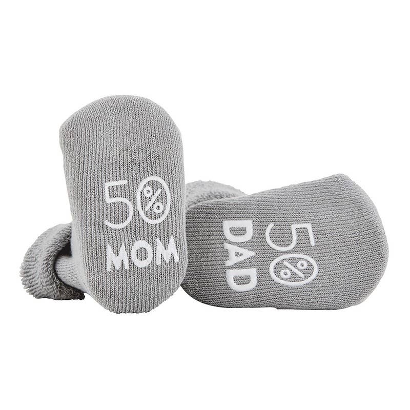 Santa Barbara Design Studio by Creative Brands - 50% Mom / 50% Dad Gray Socks