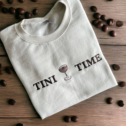 Bash - Espresso Martini, Tini Time, Cocktail Sweatshirt, Embroidery: M / Sand