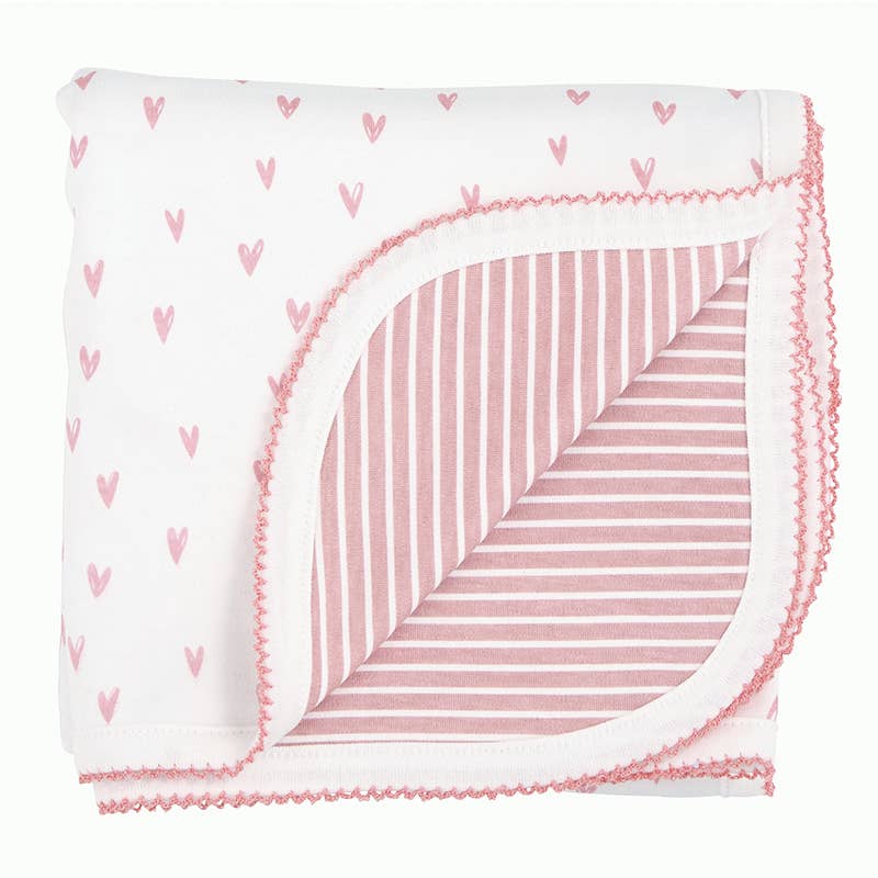 Santa Barbara Design Studio by Creative Brands - Pink Heart Reversible Blanket