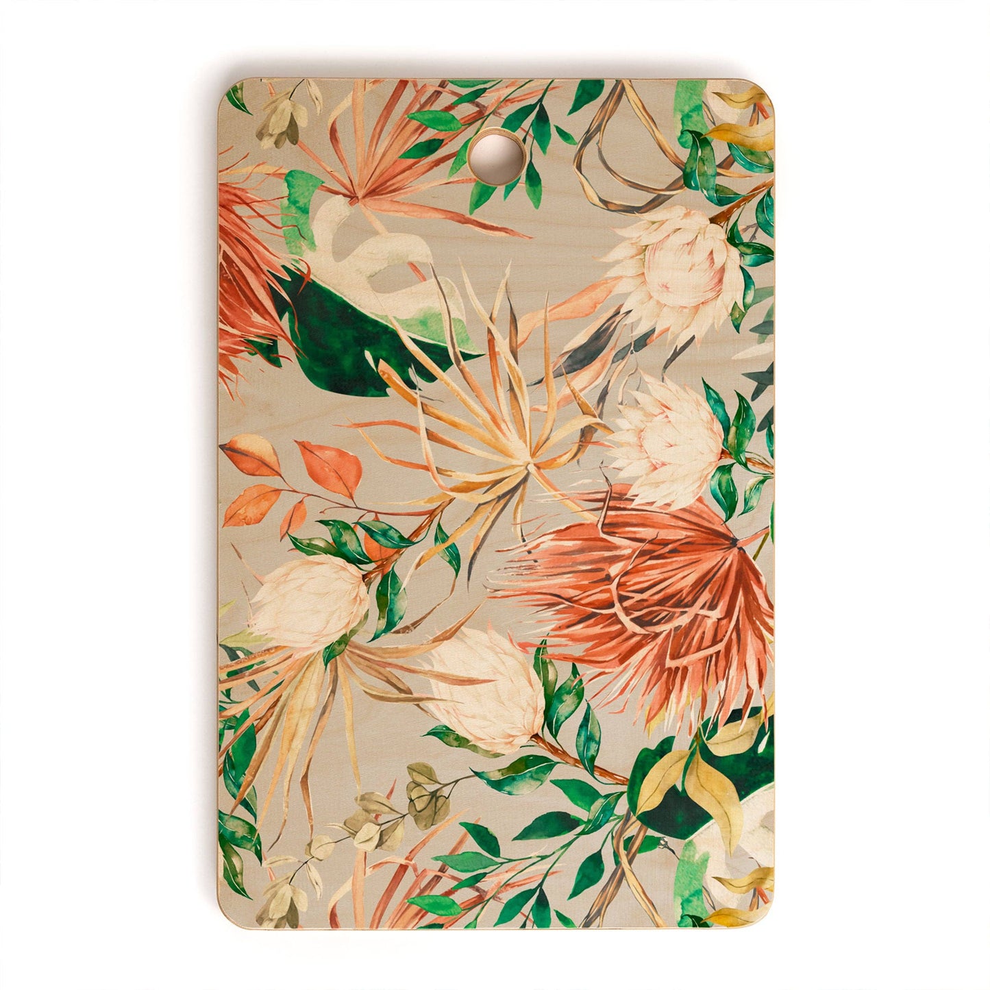 Deny Designs - Marta Camarasa Bohem Tropical Bloom Cutting Board Rectangle