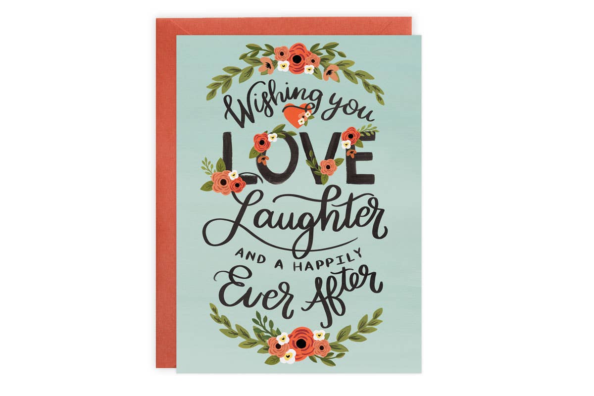 LoveLight Paper - Love Laughter - Wedding + Engagement Card