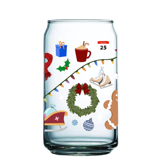 Gracefully Made Art - Christmas Glass Cup