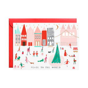 Mr. Boddington's Studio - Peace to the Whole World - Holiday Greeting Card