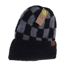 C.C - Boucle Checkered Patterned Beanie