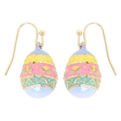 SP Sophia Collection - Multicolor Easter Eggs Drop Earrings