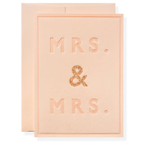 Karen Adams Designs - Mrs. and Mrs. Greeting Card