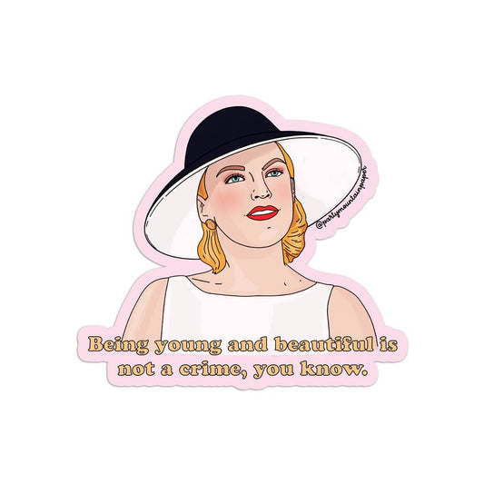Party Mountain Paper co. - Young & Beautiful Sticker