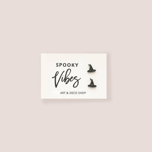 Witch Hat Glittery Stud Earrings