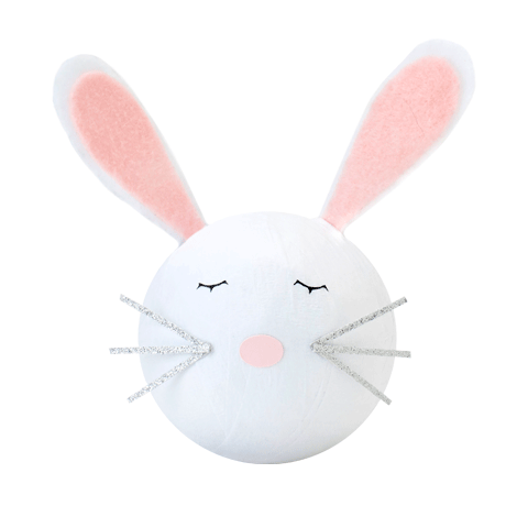 TOPS Malibu - Deluxe Surprize Ball Bunny with Felt Ears 4"