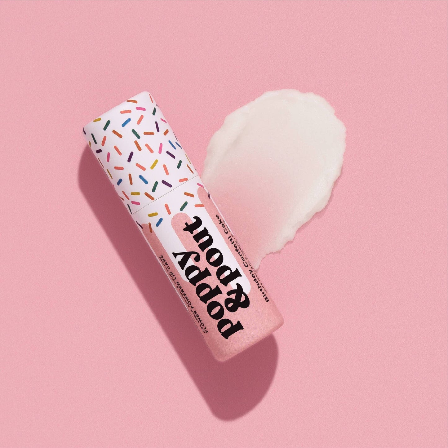 Poppy & Pout - Lip Balm, Birthday Confetti Cake, Pink