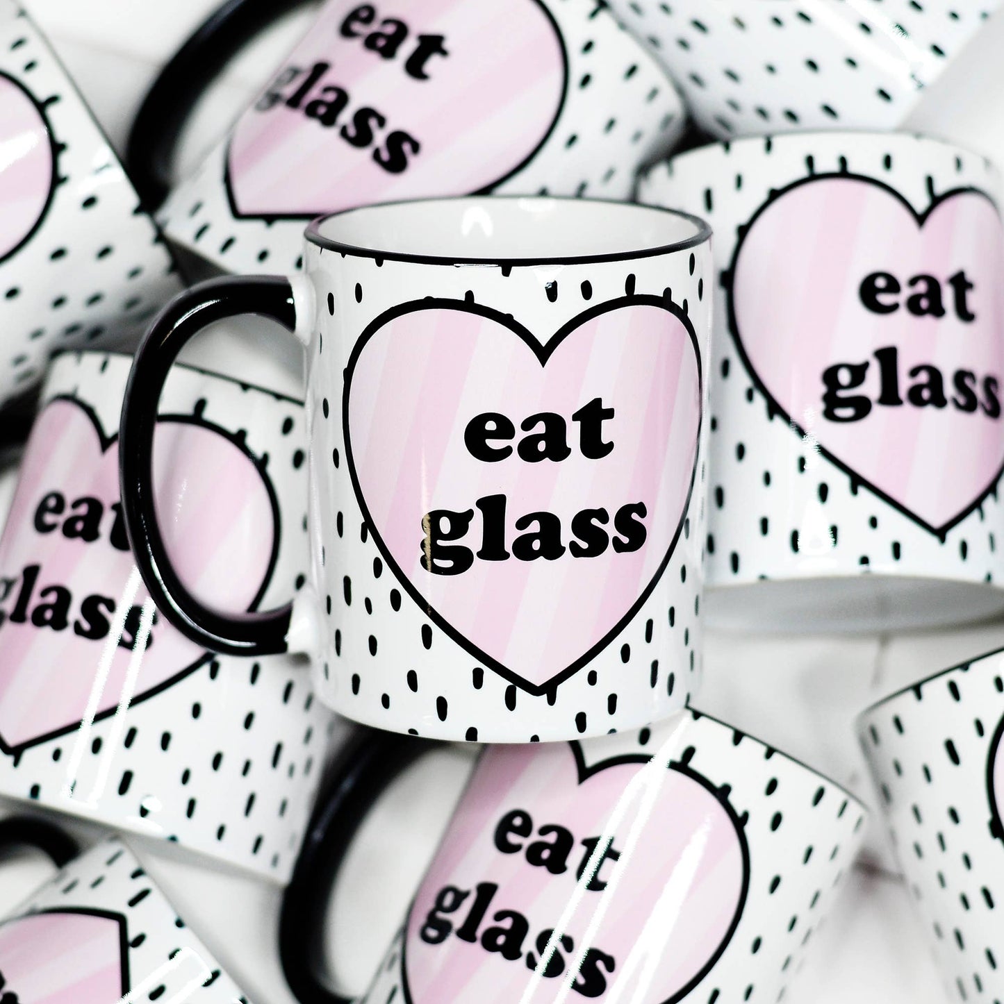 Mugsby - Eat Glass Valentine's Ceramic Mug