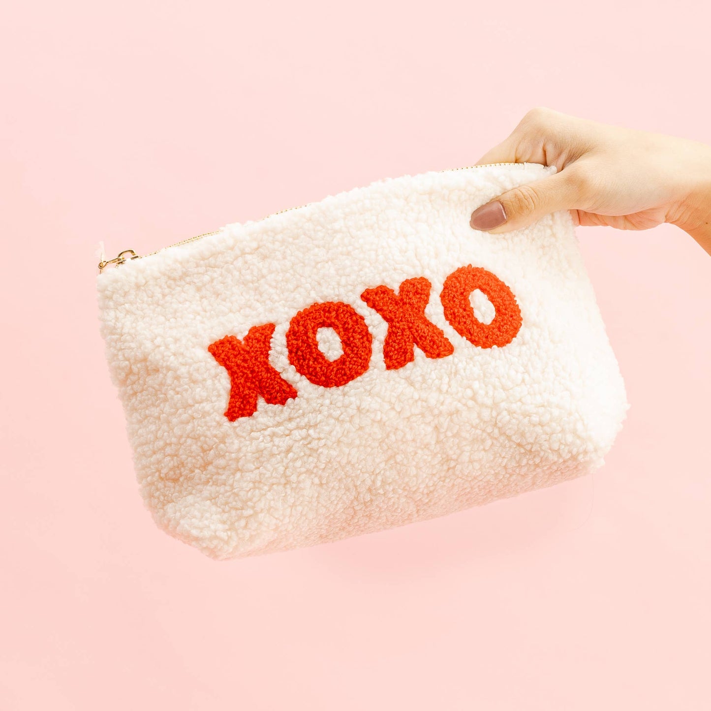 The Darling Effect - Cream Teddy Pouch - XOXO