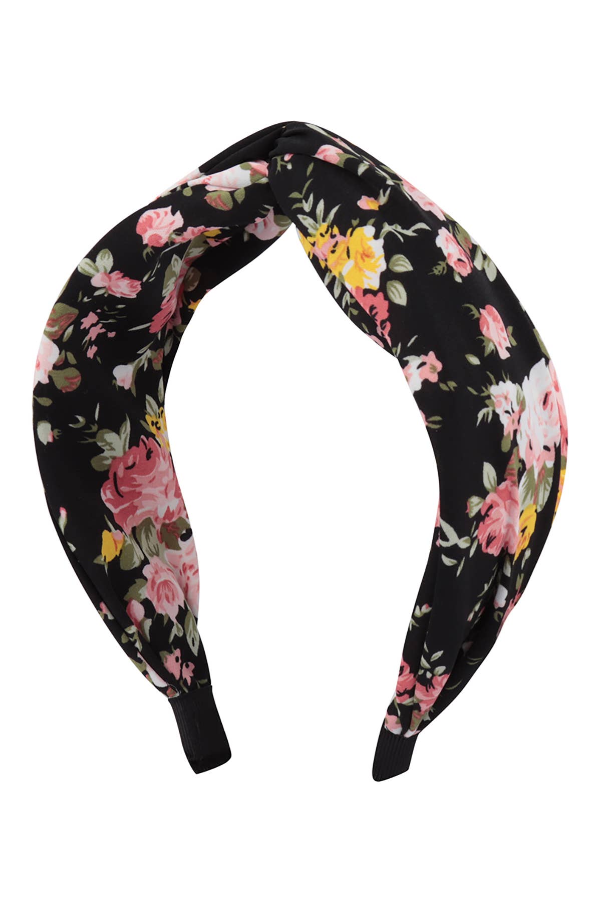 MYS Wholesale Inc - HDH3708-FLOWER PRINT KNOTTED HEADBAND HAIR ACCESSORIES