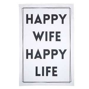 Santa Barbara Design Studio by Creative Brands - Tea Towel - Happy Wife	Tea Towel - Happy Wife