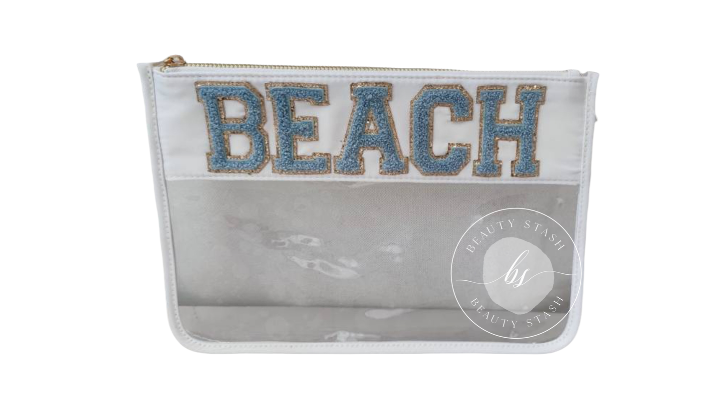 Beauty Stash - Clear Beach Nylon Pouch