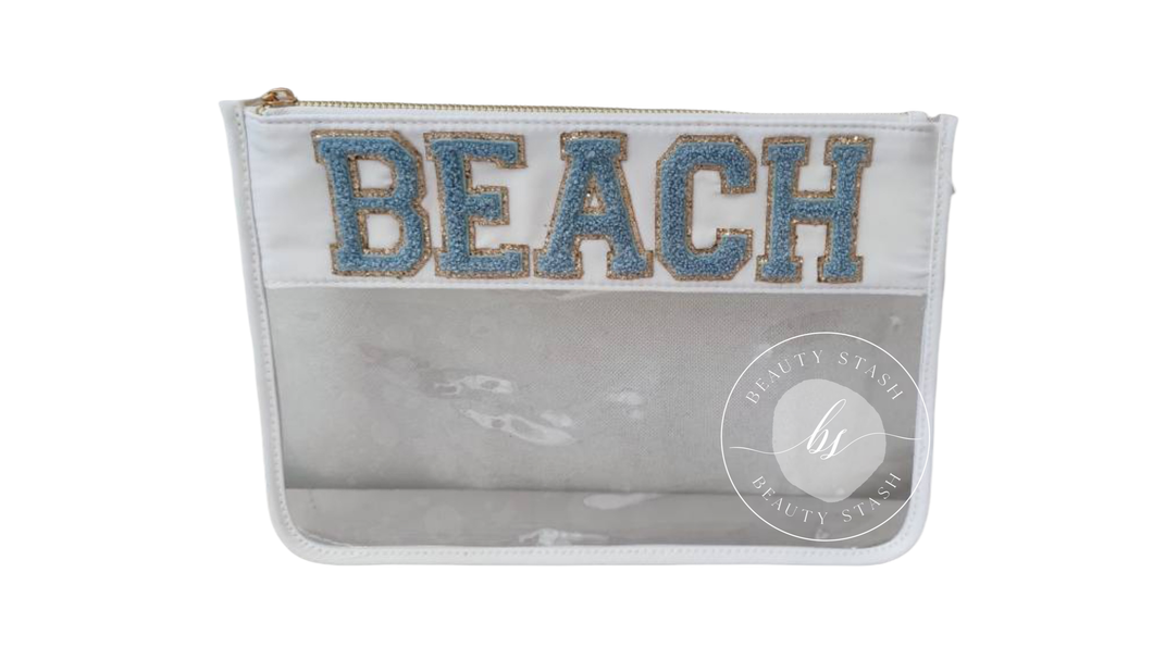 Beauty Stash - Clear Beach Nylon Pouch