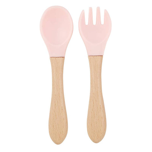 Santa Barbara Design Studio by Creative Brands - Pink Silicone Spoon and Fork