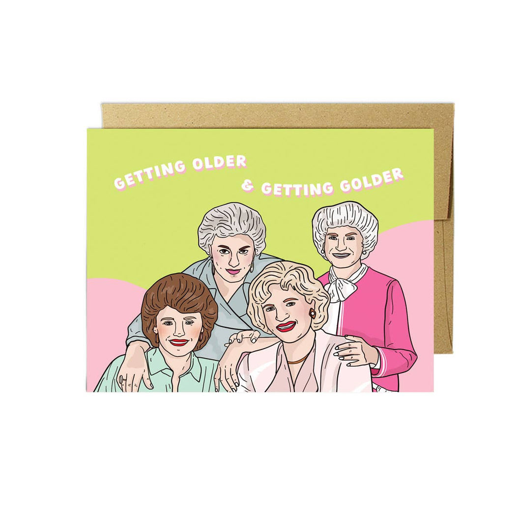 Party Mountain Paper co. - Older & Golder | Funny Birthday Card