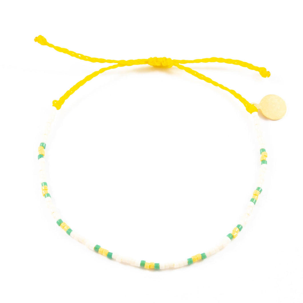 Nica Life - Sunflower & Fern Two Tone Dot Beaded Bracelet