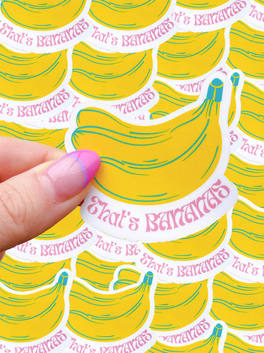 Typo Lettering Co - That’s bananas waterproof sticker