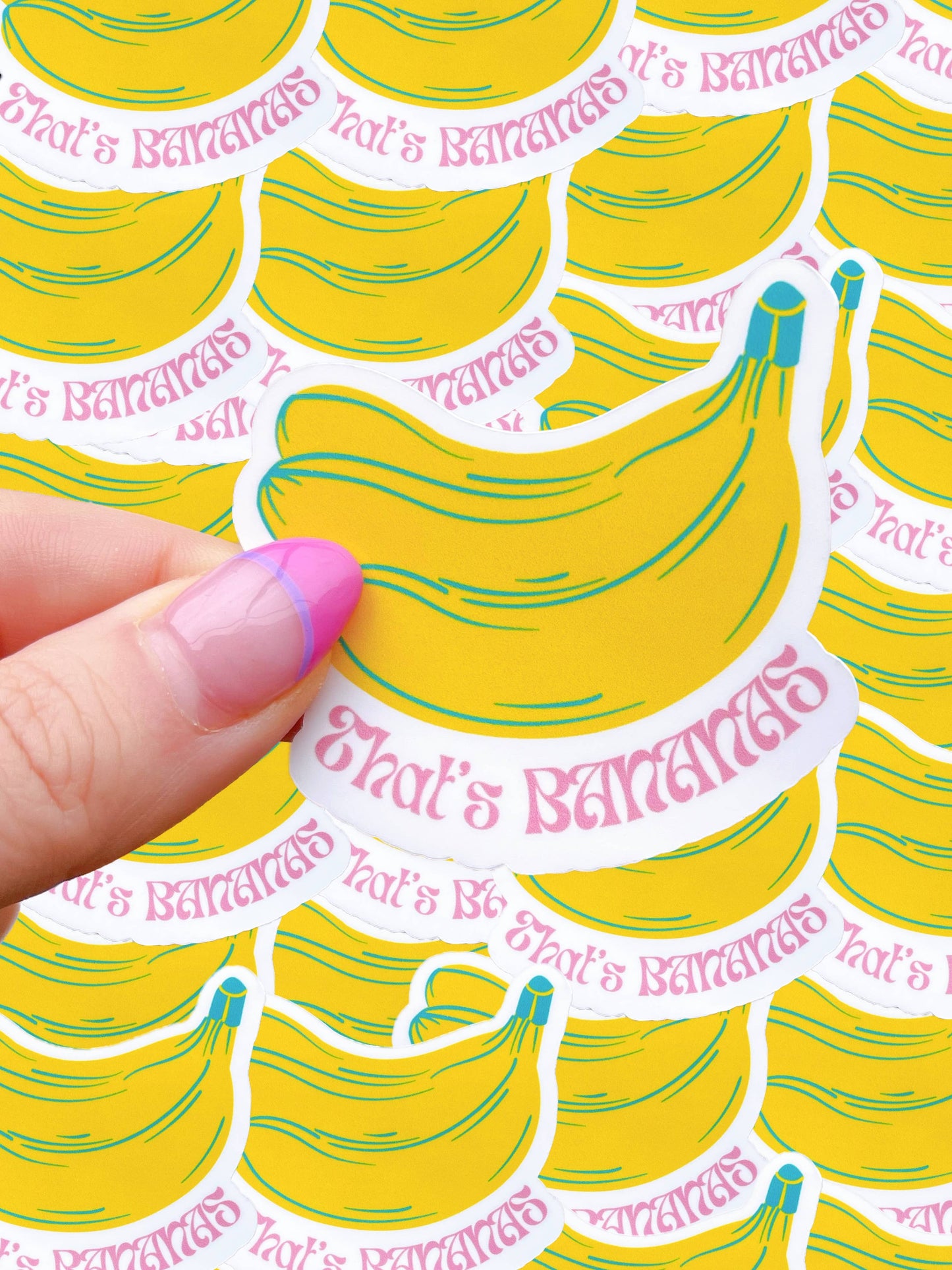 Typo Lettering Co - That’s bananas waterproof sticker