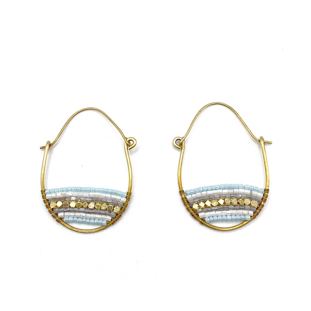 PURPOSE Jewelry - Terra Hoops - Blue