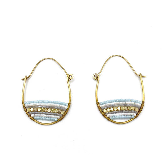 PURPOSE Jewelry - Terra Hoops - Blue