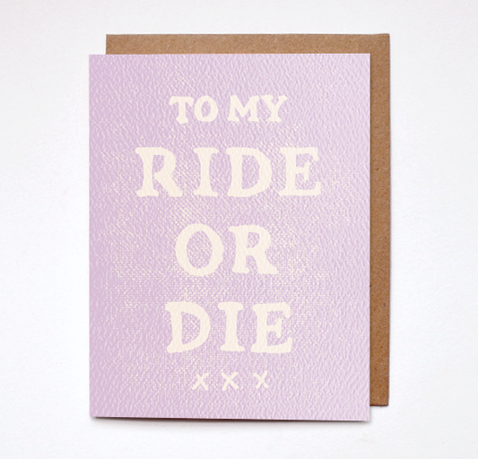 Daydream Prints - Ride or die card