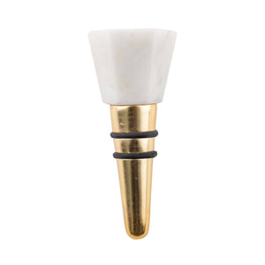 CounterArt and Highland Home - Marble & Gold Stainless Steel Wine Stopper