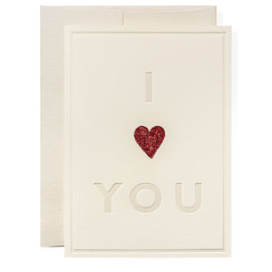 Karen Adams Designs - I Heart You Greeting Card