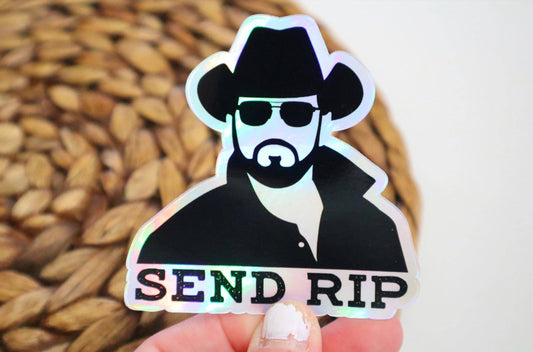 Ace the Pitmatian Co - Send RIP Holographic Sticker