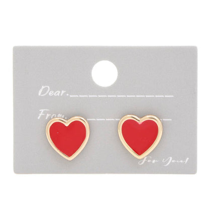 anbfashion - HEART STUD EARRING