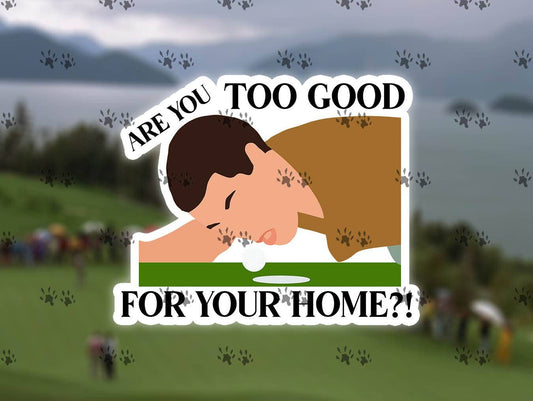 The Red Otter - Happy Gilmore Golf Ball Sticker, Funny Sticker, Adam Sandler, 90's Movies, Movie Quotes, Laptop, Water Bottle, Vinyl, Decal, Free Shipping