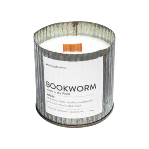 Anchored Northwest - Bookworm Wood Wick Rustic Farmhouse Soy Candle