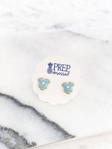 Prep Obsessed Wholesale - Baby Onesie Enamel Stud Earrings