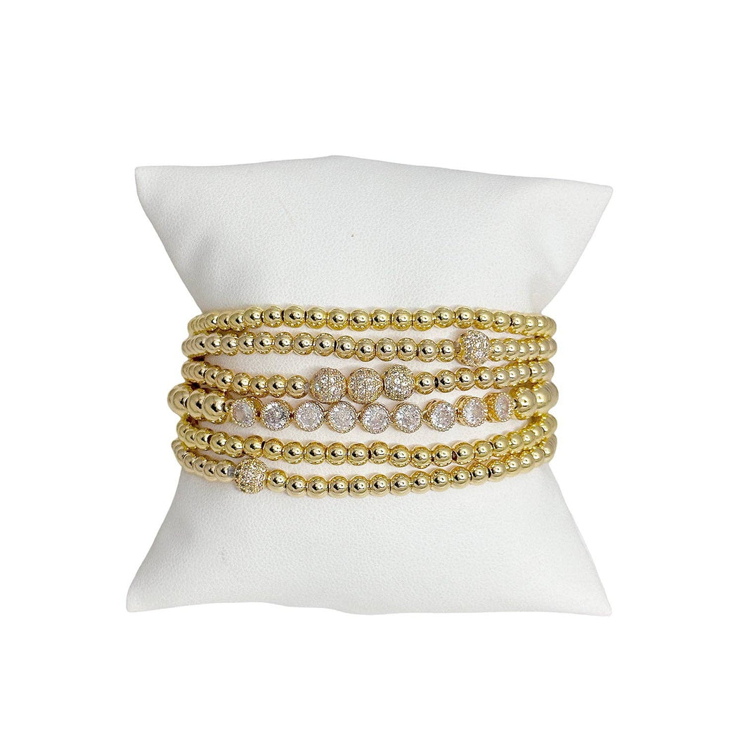 Love, Lisa - Tennis Bracelet Six Stack: Gold