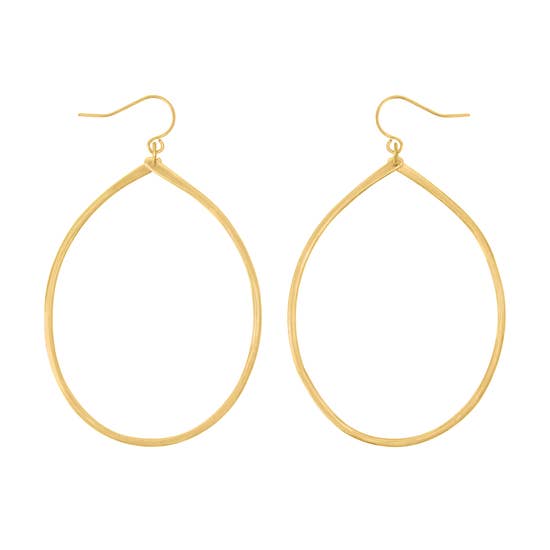 Gold Hoop Chandelier Earrings