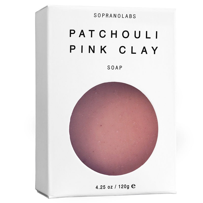 SopranoLabs- Patchouli Pink Clay Vegan Soap
