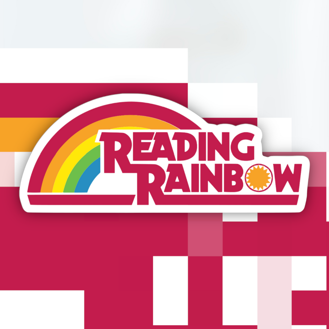 Ace the Pitmatian Co - Reading Rainbow Sticker