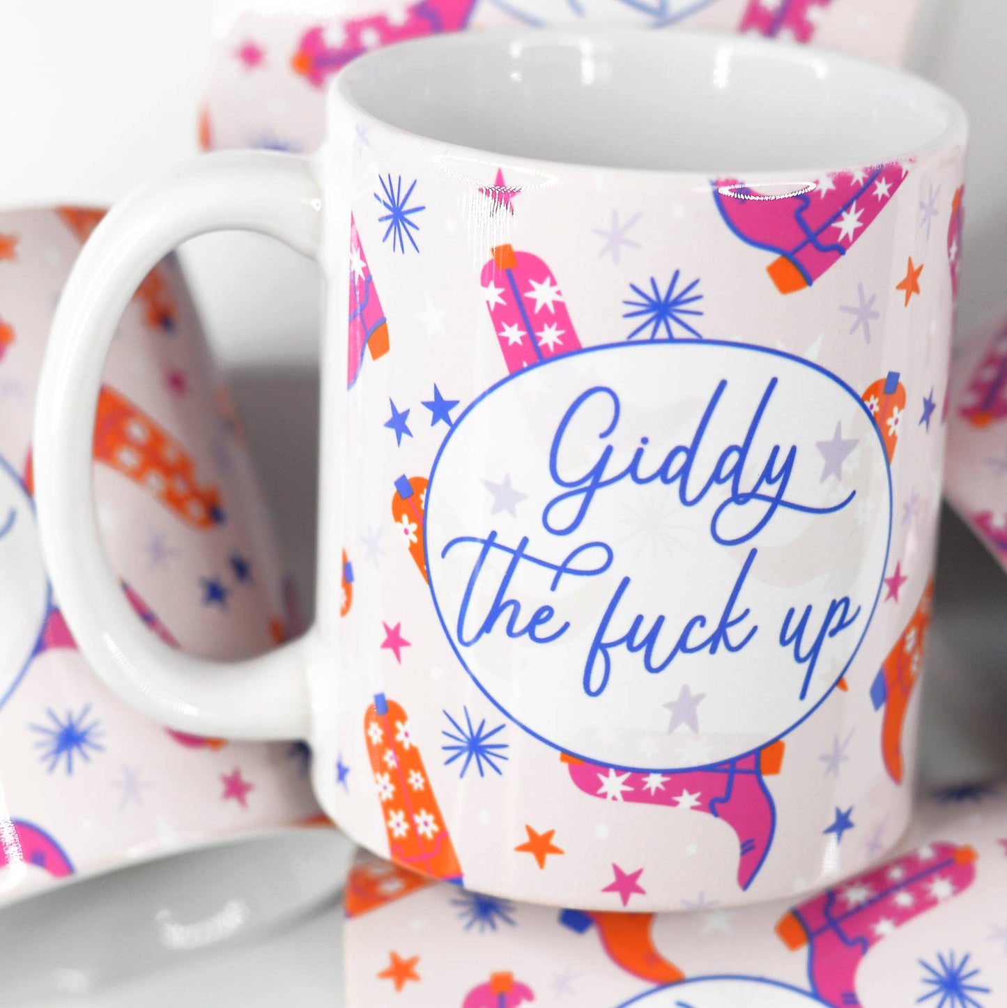 Mugsby - Giddy the Fuck Up Funny Ceramic Mug