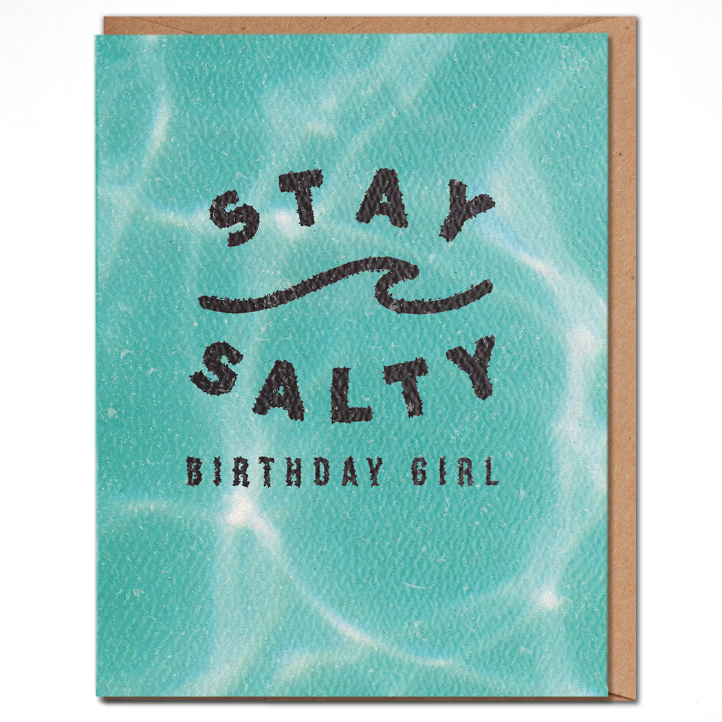 Daydream Prints - Stay Salty Birthday Girl - Ocean Birthday Card