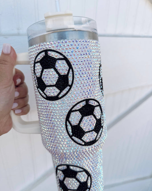 Live Love Gameday® - Bedazzled Soccer Tumbler