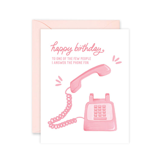 Isabella MG & Co. - Pink Vintage Phone Card